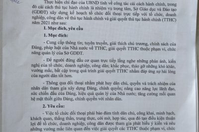 Công văn 652/KH-SGDĐT ngày 30/6/2021 của Sở Giáo dục và đào tạo Quảng Ngãi