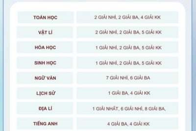 KẾT QUẢ CUỘC THI CHỌN HỌC SINH GIỎI CẤP TỈNH LỚP 12 NĂM HỌC 2024-2025 CỦA TRƯỜNG THPT BÌNH SƠN